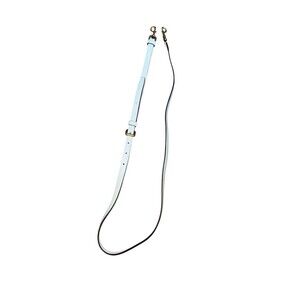 TORY BURCH Leather REPLACEMENT Strap SpringTrigger GoldTone Crossbody White 49”